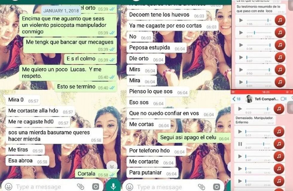 Una joven del barrio porteño de Colegiales escrachó a su expareja difundiendo los mensajes violentos que le enviaba a su celular.