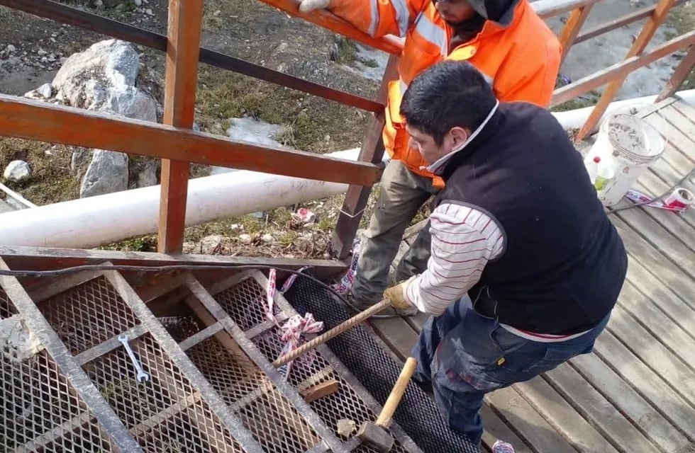 Ushuaia: renovaron la escalera del barrio Obrero