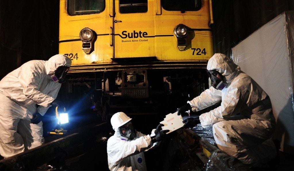 El asbesto está presente en el subte de Buenos Aires.