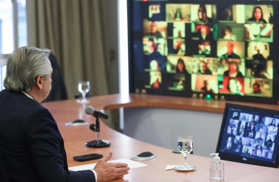 El presidente Alberto Fernández encabezó mediante videoconferencia la apertura del Plenario Nacional de la Central de Trabajadores de la Argentina (CTA).