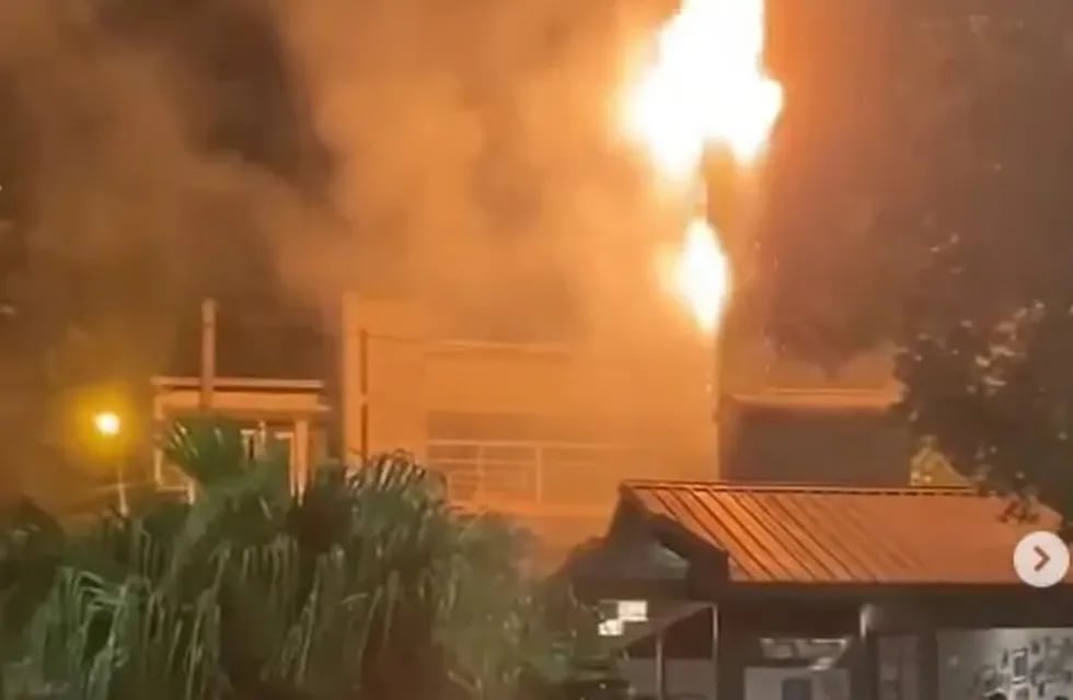Se incendió un reconocido restaurante ubicado en la costanera de Posadas.
