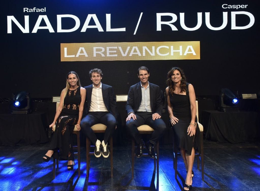 Giselda Dulko, Casper Ruud, Rafael Nadal y Gabriela Sabatini.
