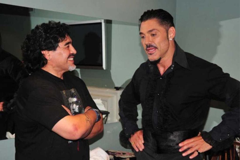 Diego Maradona y Ricardo Fort.