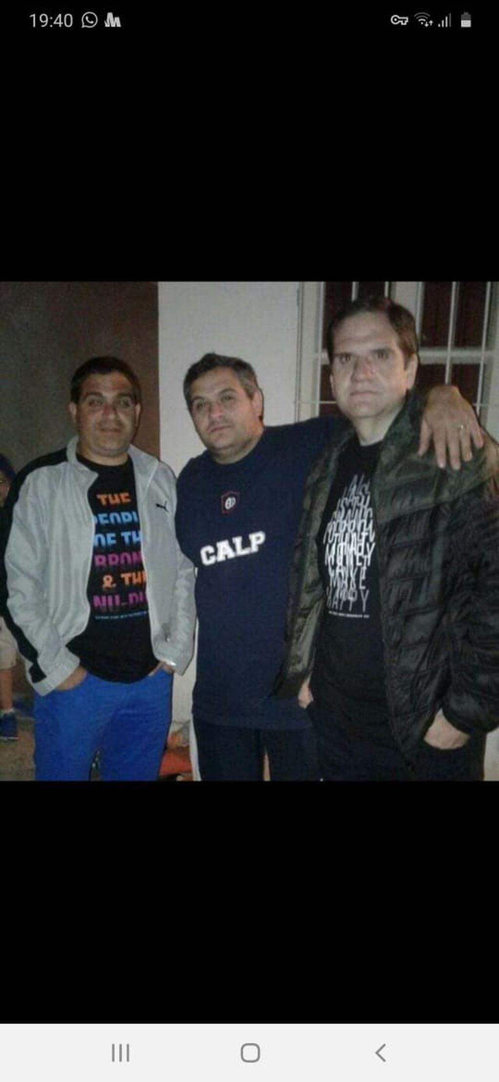Leandro, César y Sebastián. Los Chiatti que también son parte de Las Palmas.