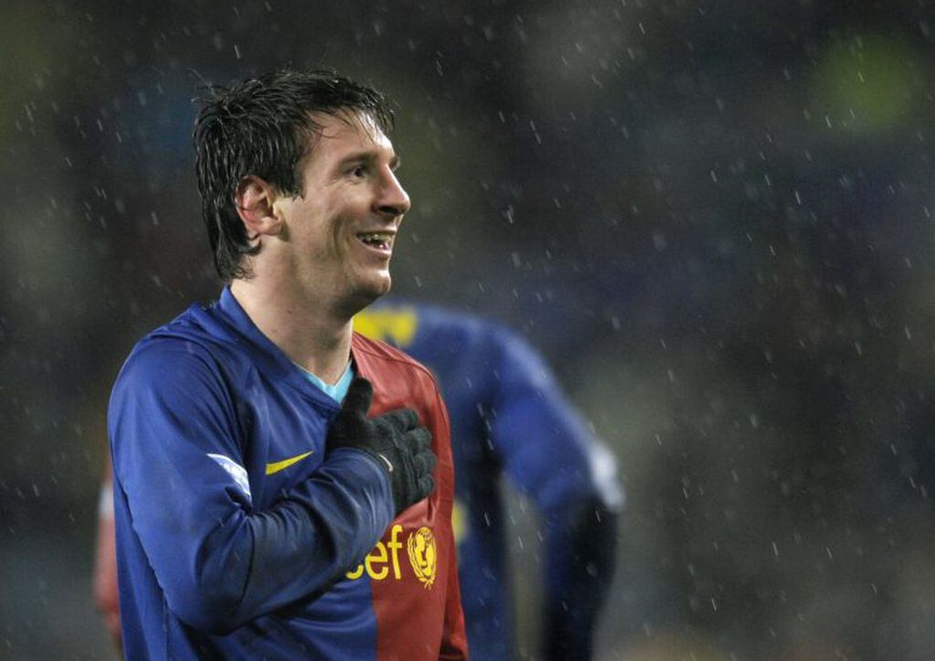 Lionel Messi en el 2008 cuando el City casi lo contrata por un error (Foto: AFP PHOTO/PHILIPPE DESMAZES )