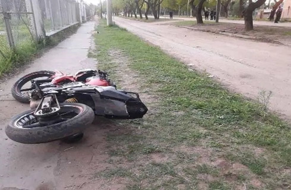 Accidente de moto en Rosario de la Frontera. (Prensa Policía de Salta)