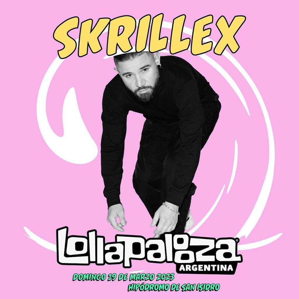 Skrillex se sumó al Lollapalooza Argentina 2023 y estrenó un remix de Duki