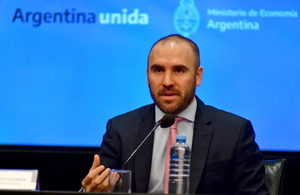 Martín Guzmán al anunciar el acuerdo con el FMI. (Federico López Claro)