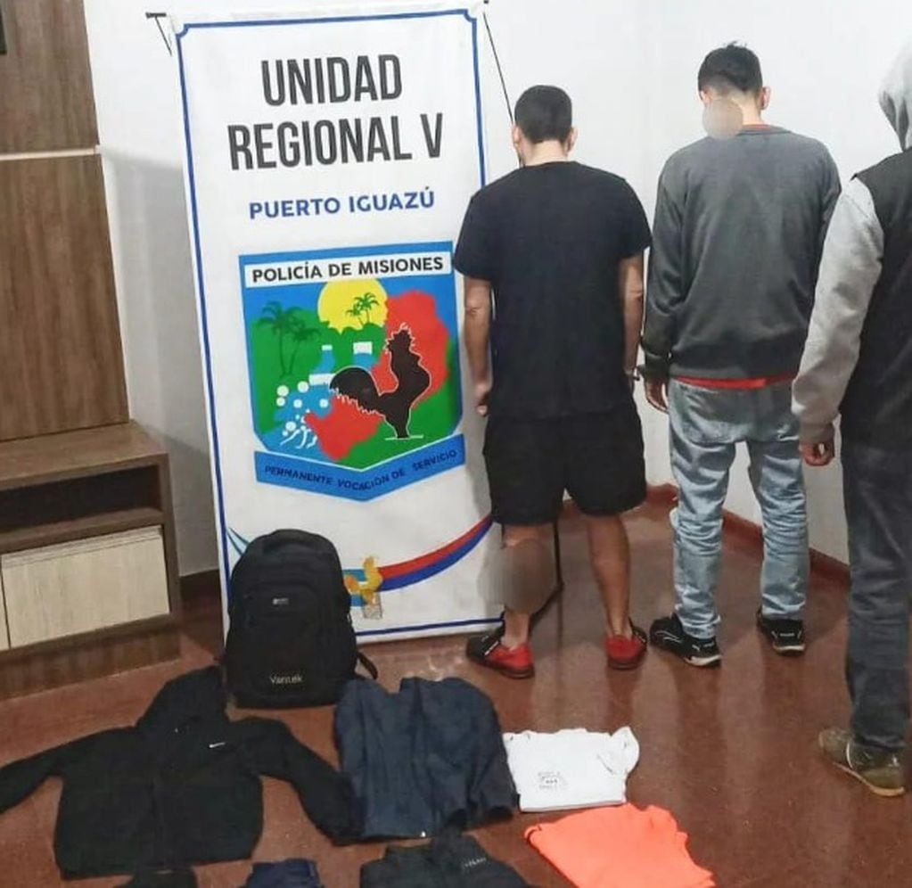 Dos detenidos tras robos a hoteles y comercios en Puerto Iguazú.