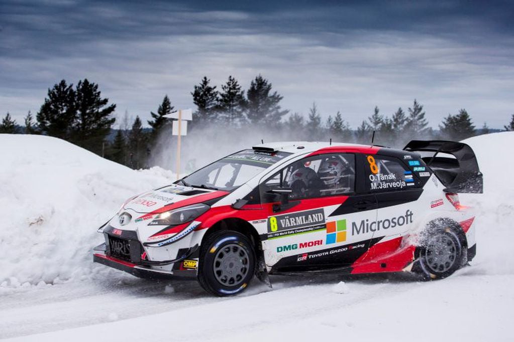 El Yaris WRC, pilotado por Tanak. El estonio logró su primera victoria del año y encabeza el campeonato de Pilotos.