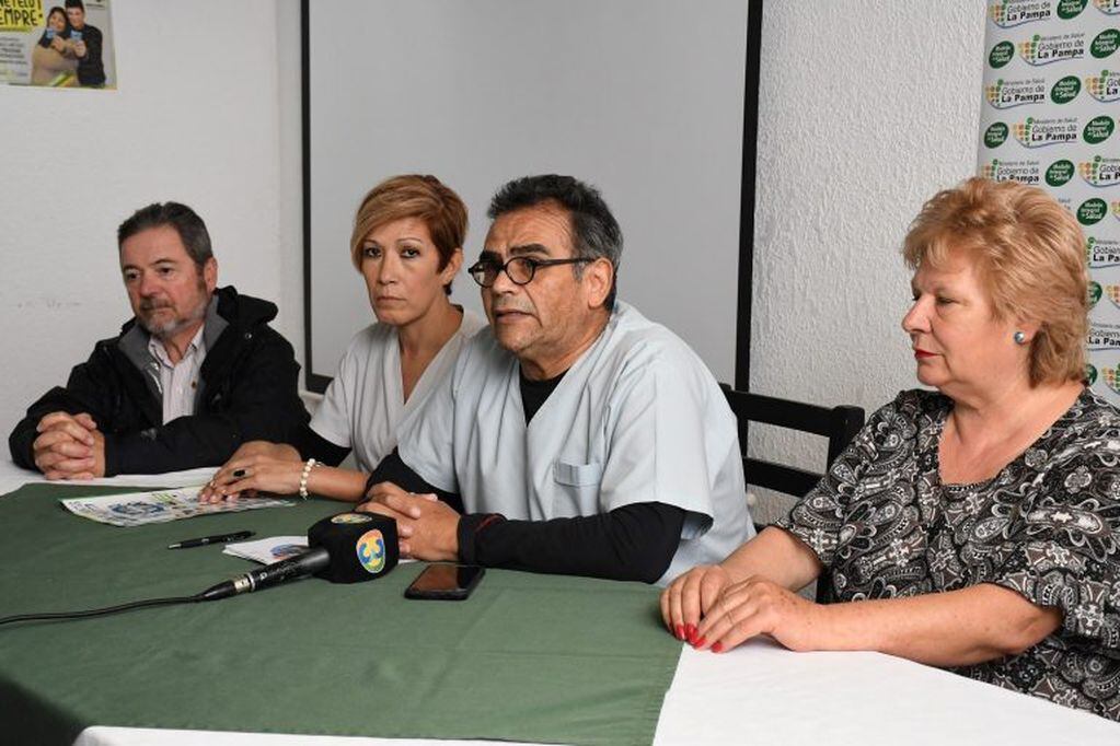 Bonvehí, Juárez, Pereyra y Pinto, en la presentación de las actividades (Gobierno de La Pampa)