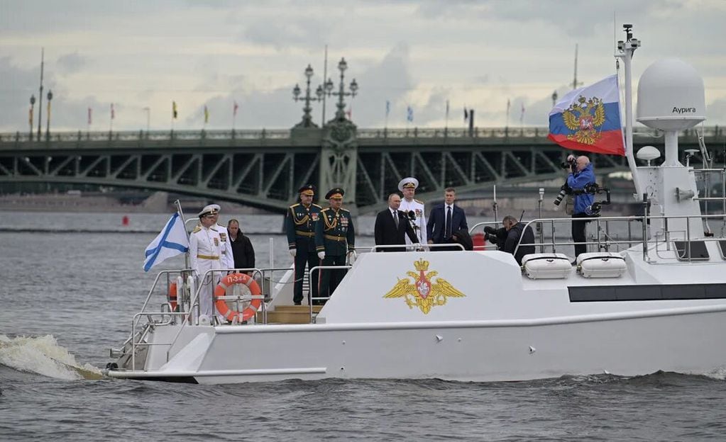 Vladimir Putin en San Petersburgo.