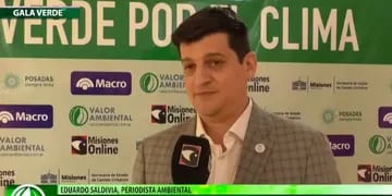 Gala Verde por el Clima en Misiones: Eduardo Saldivia y el énfasis en retornar al equilibrio ambiental
