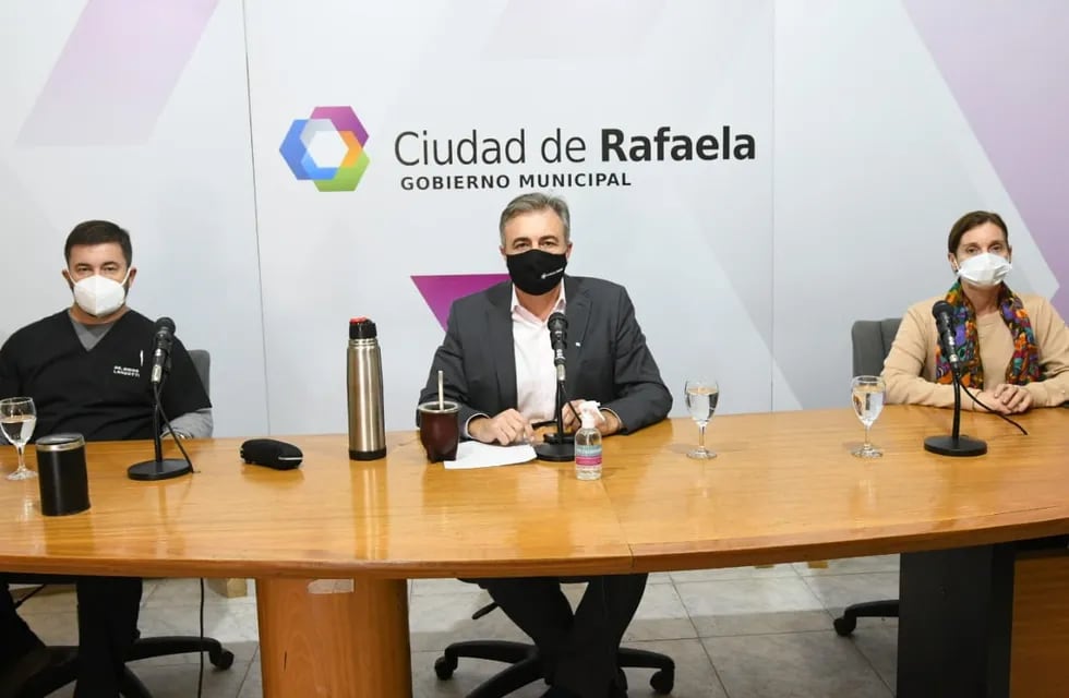 Conferencia de prensa sobre situación epidemiológica en Rafaela al 18/05/2021