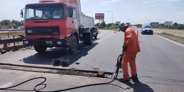 Obras en la Autopista Rosario-Córdoba