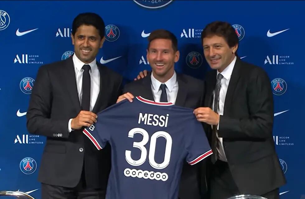 Lionel Messi fue presentado en el PSG.