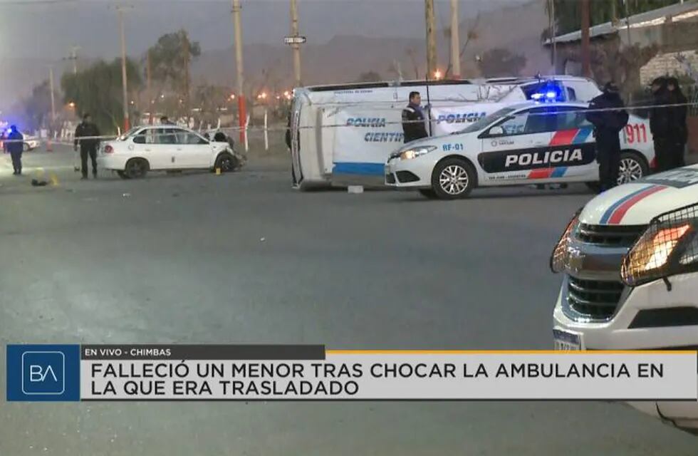 La Policía montó un operativo en el lugar del accidente.