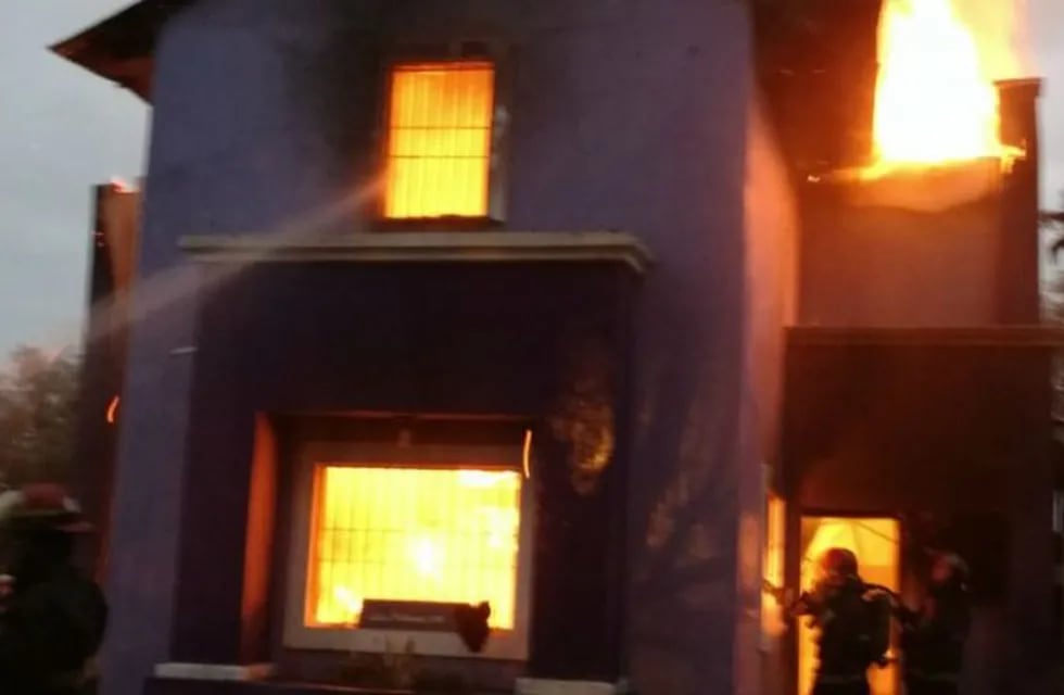 Incendio en una casa de Mendiolaza.