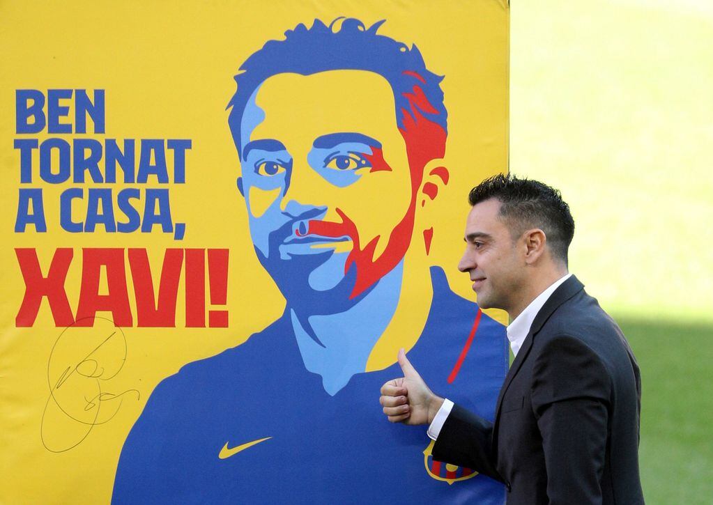 Xavi fue presentado como nuevo DT del Barcelona.