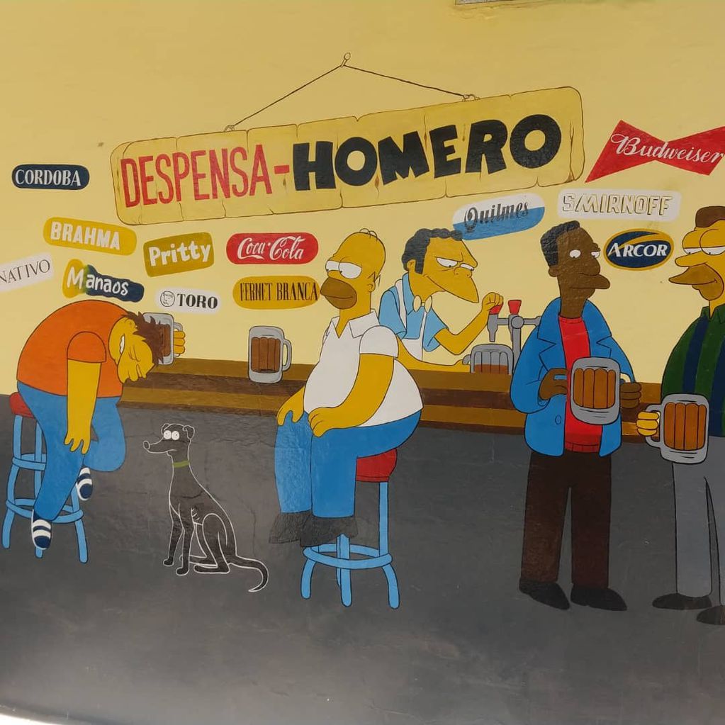 El parecido de los personajes fue uno de los puntos destacados del mural que se puede ver en Córdoba.