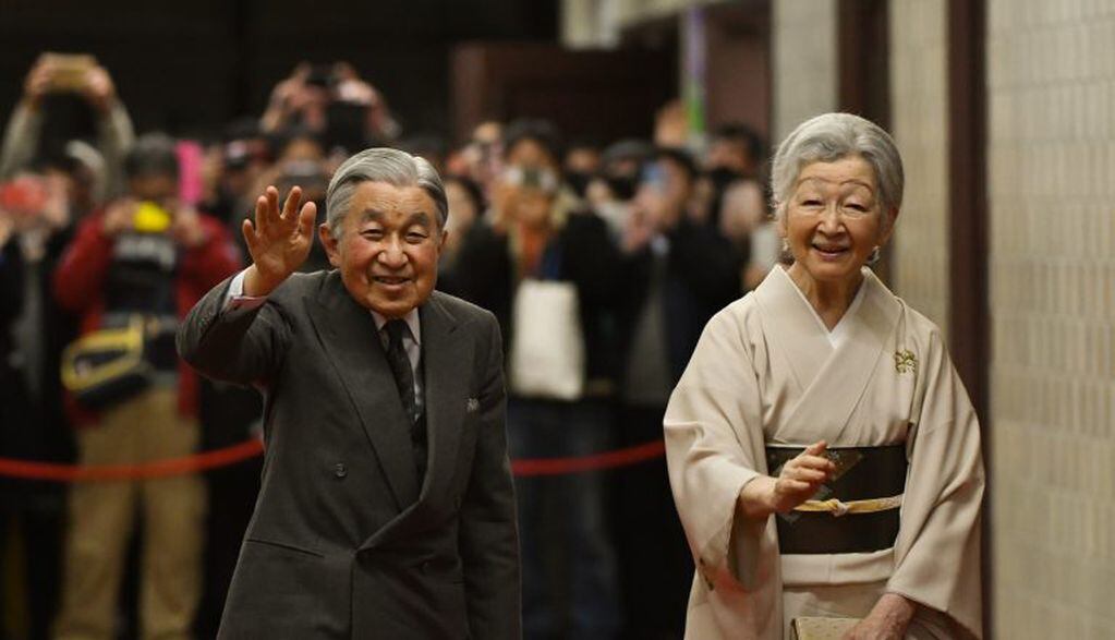 El emperador Akihito y la emperatriz Michiko