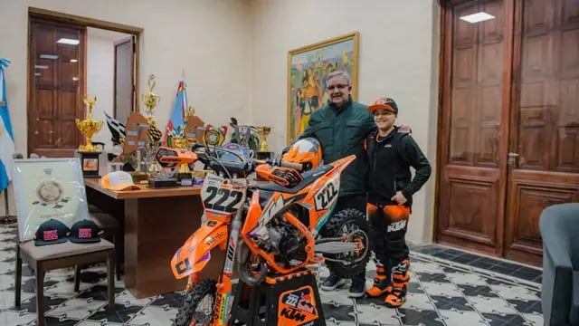 Jorge “Turbito” Herrera un niño de 10 años campeón de motocross