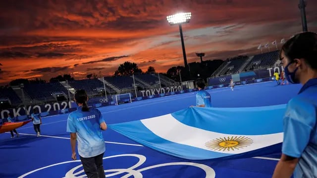 Bandera argentina en Tokio 2020