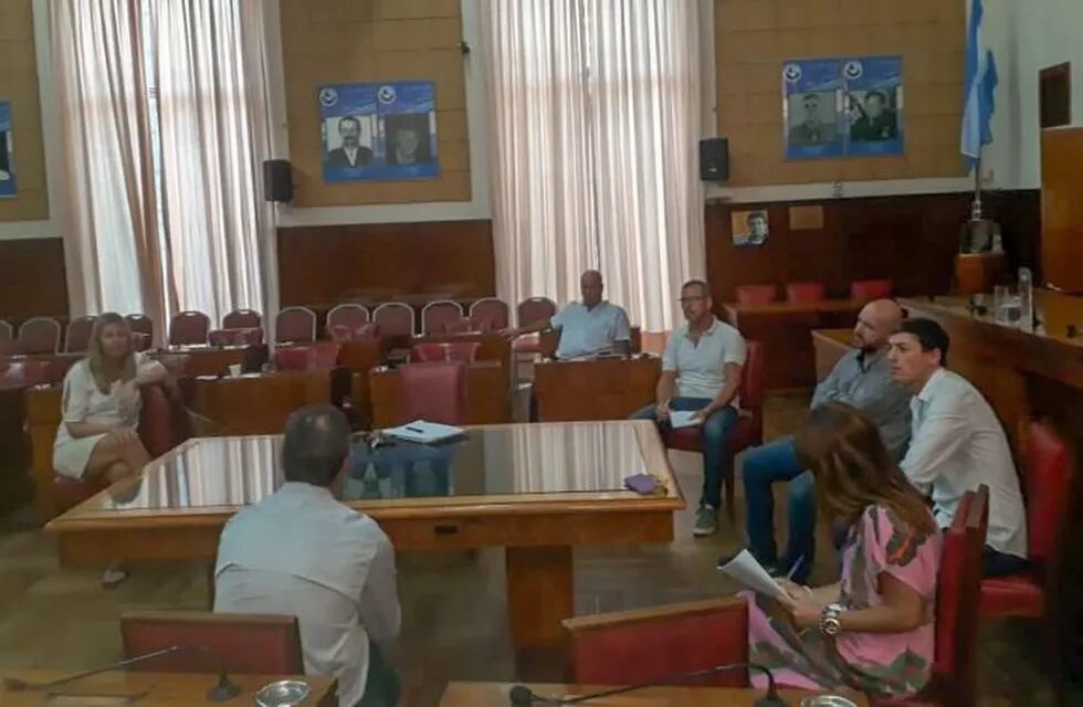 Coronavirus: concejales se reunieron con dirigentes gremiales para analizar la situación (Foto: Prensa HCD)