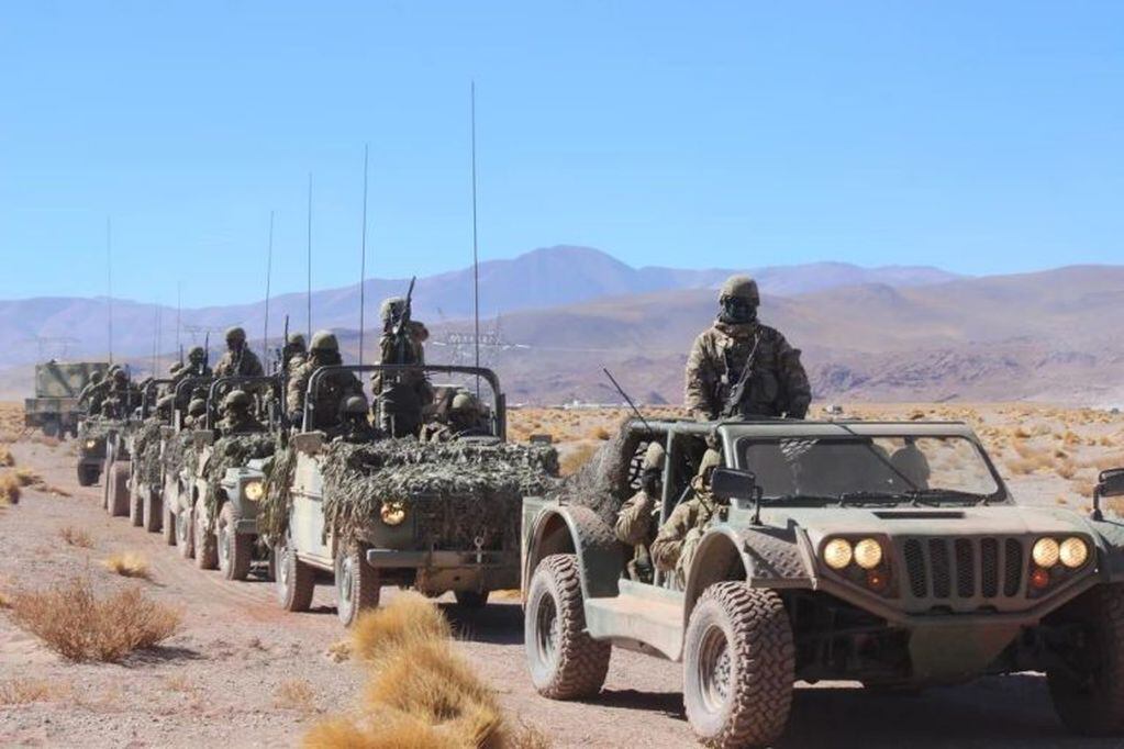 Ejército Argentino Vta Brigada de Montaña, Salta en despliegue de adiestramiento.
