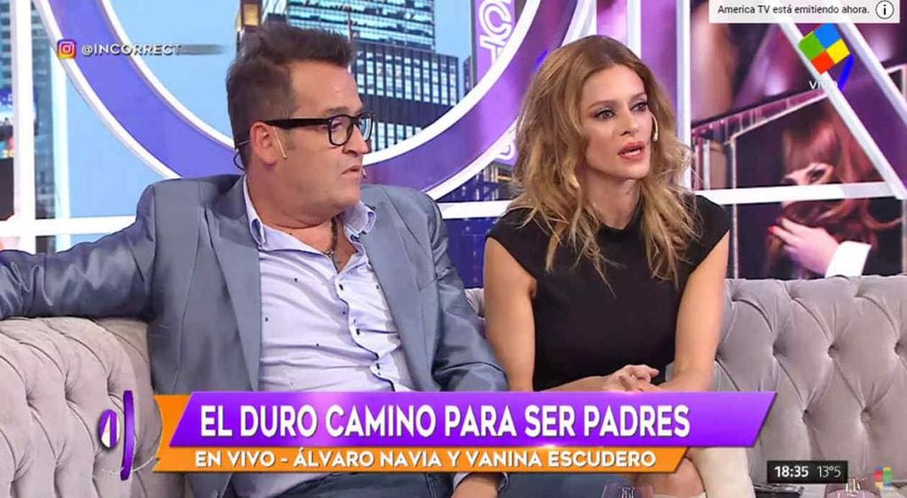 La lucha de Vanina Escudero y Álvaro Navia para ser padres. (Captura video)