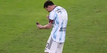 Lionel Messi habló por videollamada con su familia tras la Copa América