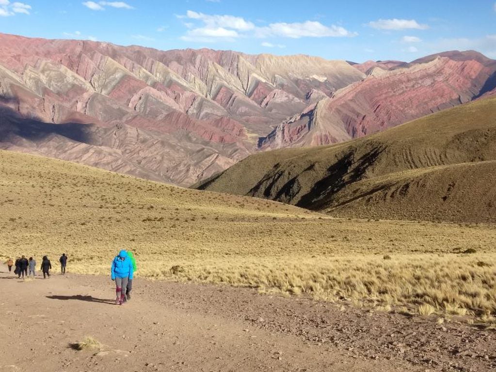 Serranía del Hornocal, en Jujuy, escenario del fiilm "Mi obra maestra" que se estrena este jueves en el país.