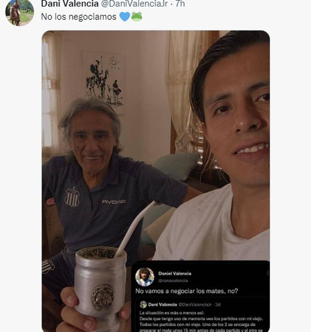 Daniel Valencia no viajó a Qatar para ver la final del Mundial con su hijo. Y lo festejó.
