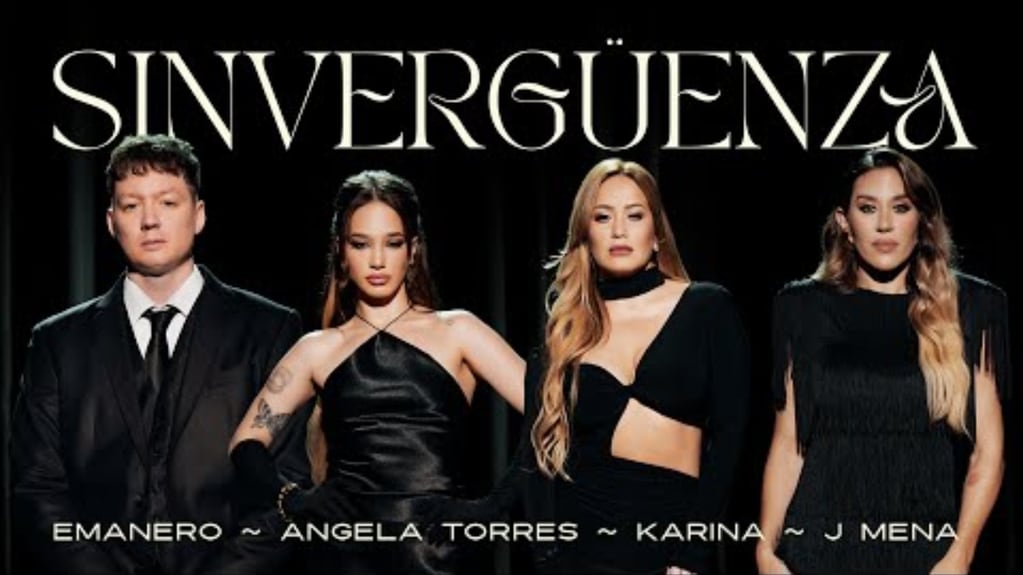 "Sinvergüenza", la nueva canción de Karina, Emanero, Ángela Torres y Jimena Barón.