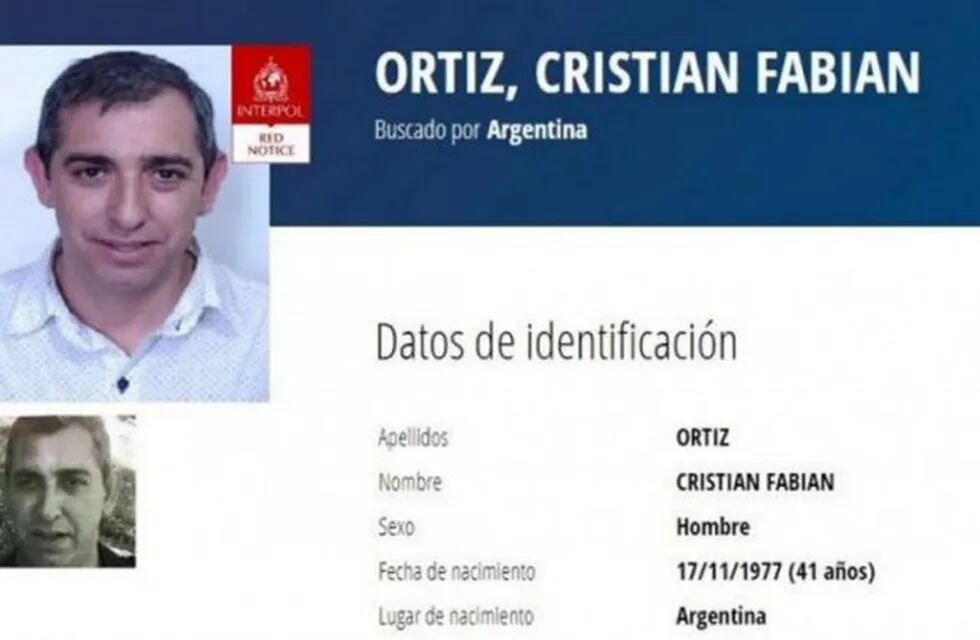 Cristian Ortiz y el pedido de Interpol