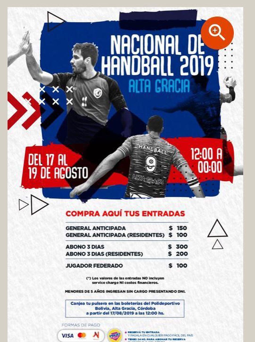 Torneo  Nacional de Handball Mayores 2019, Alta Gracia.