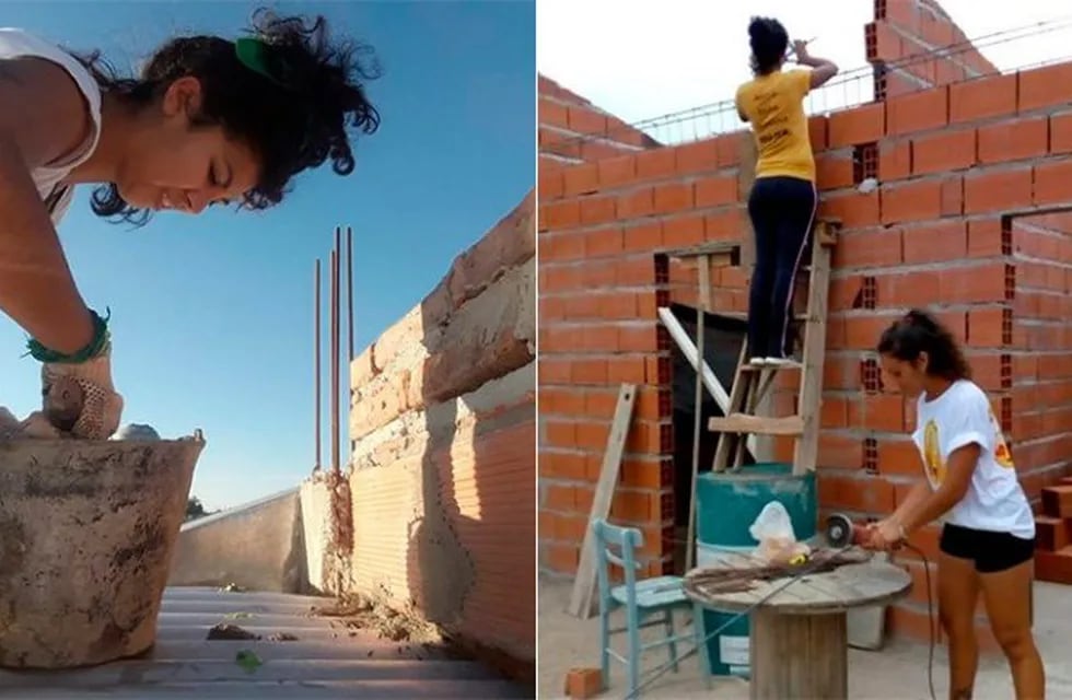 Dos hermanas lograron construir su propia casa. Foto: El Once