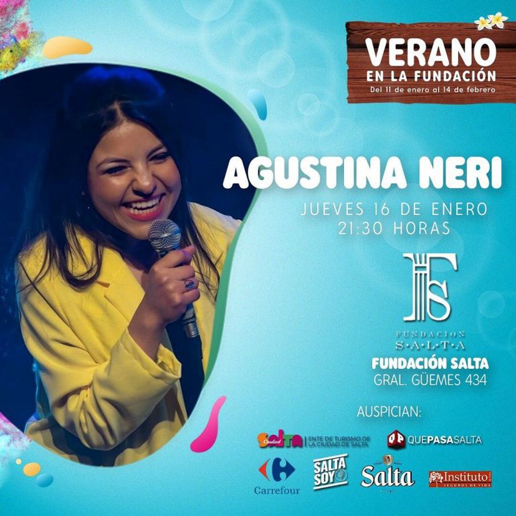 Agustina Neri en el Verano en la Fundación (Facebook Fundación Salta)