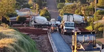 Ejecutan obras de asfaltado en San Vicente