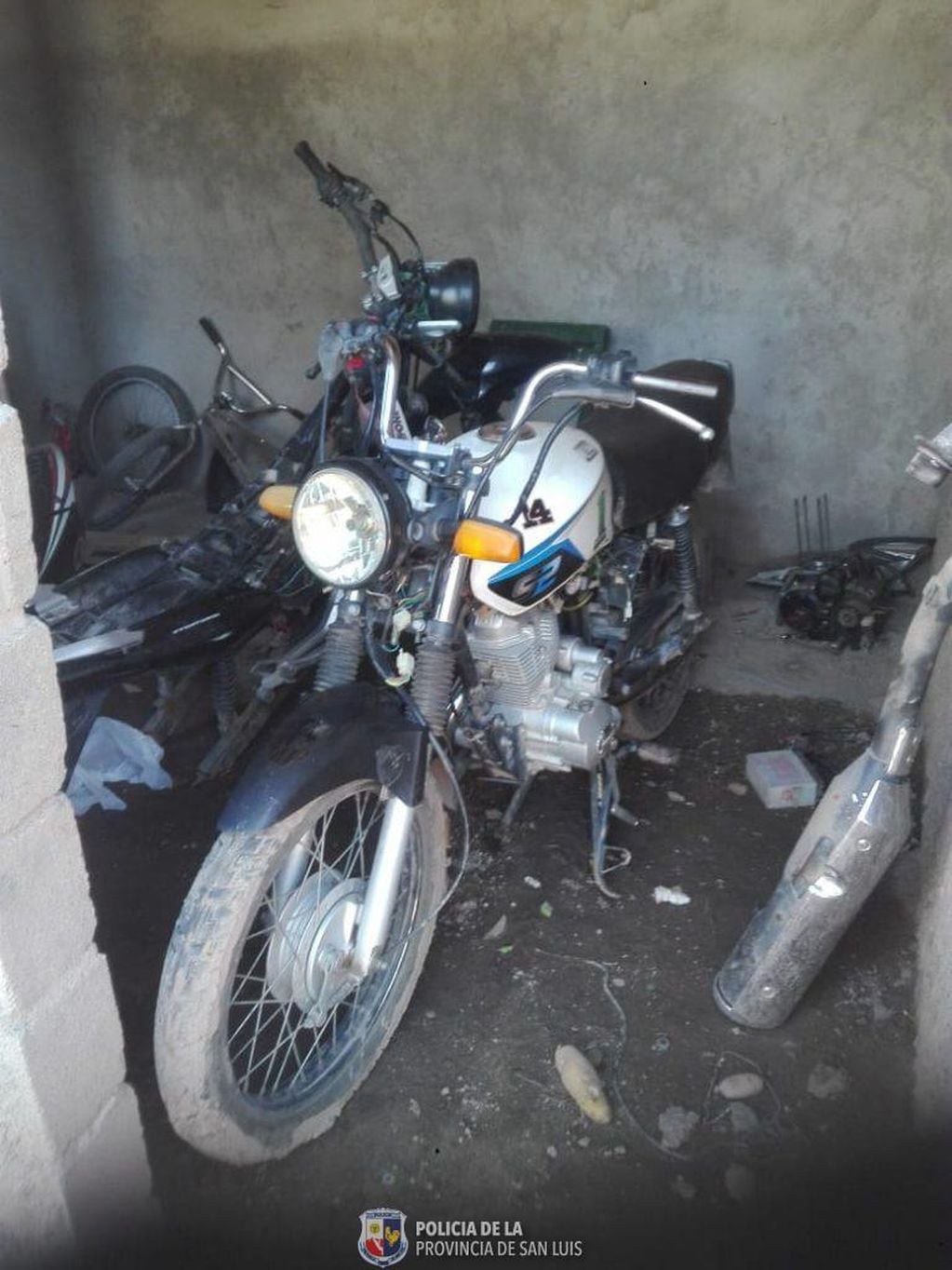La moto había sido robada en Quines pero la hallaron en Candelaria