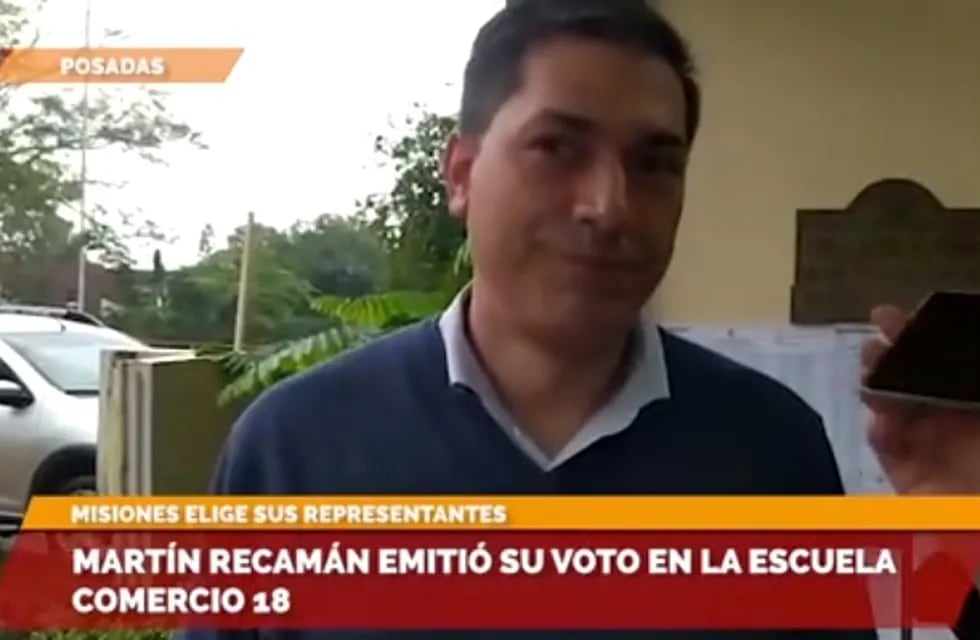 Elecciones en Misiones 2023: Martín Recamán emitió su voto.