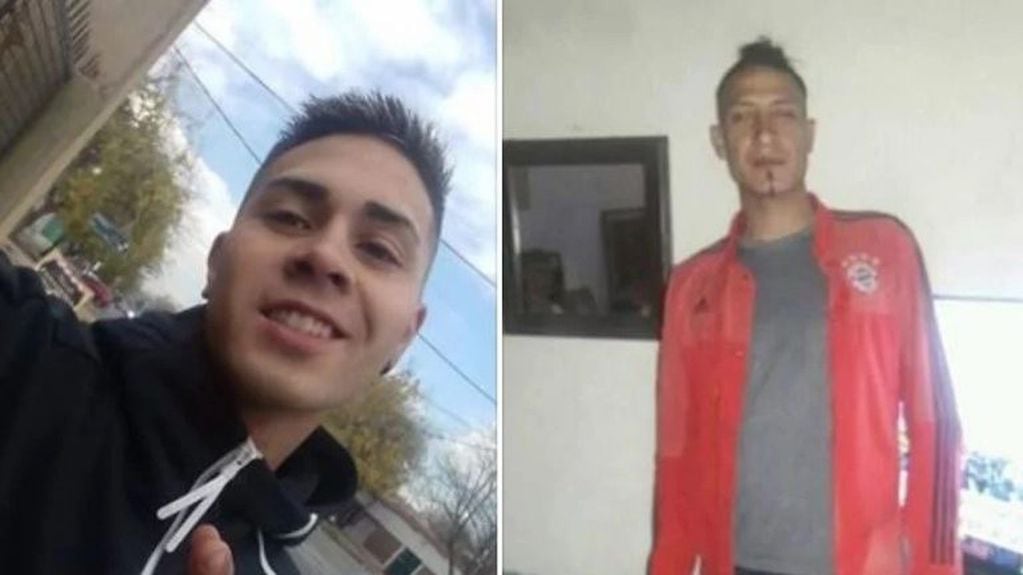 Los hermanastros asesinados en Las Heras Alexis Gómez y Juan Poroyán.