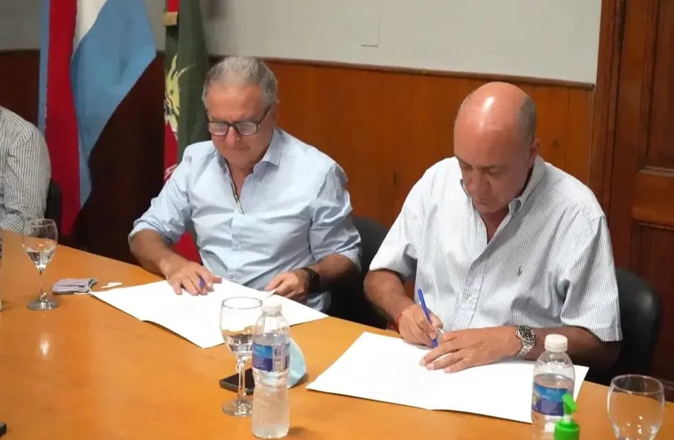 Salto Grande firmó un nuevo convenio con la Liga Concordiense de Fútbol