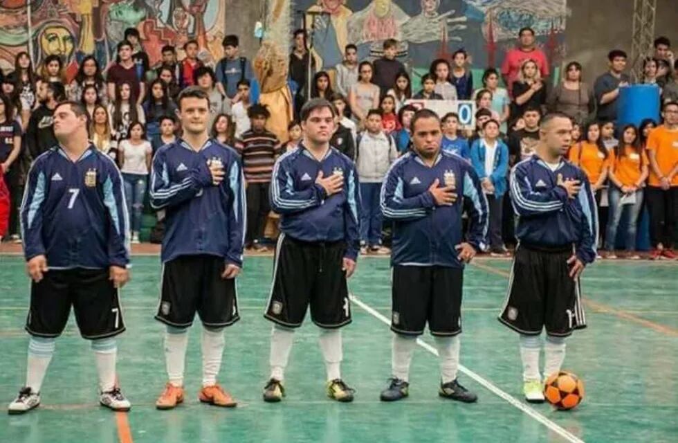 La Selección Argentina de Fútbol para chicos con Síndrome de Down.