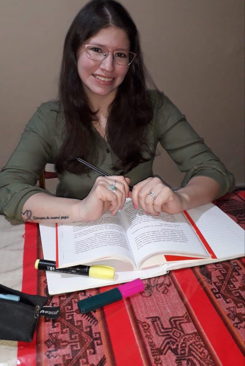 Paola Soria, docente de Caleta Olivia.