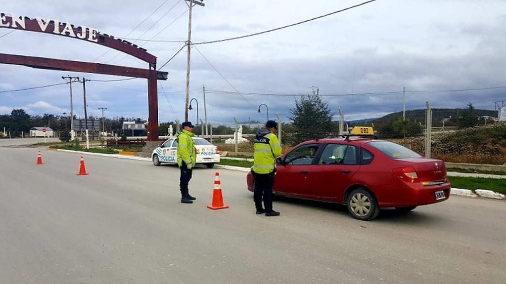 Controles policiales en Tierra del Fuego