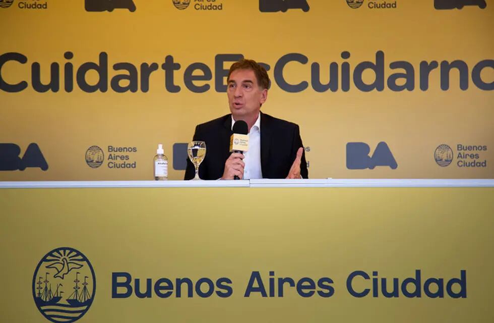 Diego Santilli anunció nuevas medidas contra el coronavirus en la Ciudad (Foto: GCBA)