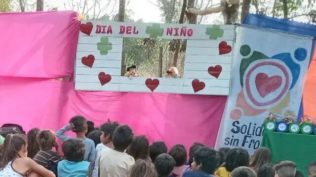 Solidarios sin Fronteras agasajó a los niños en la comunidad Guapo’y en Puerto Libertad