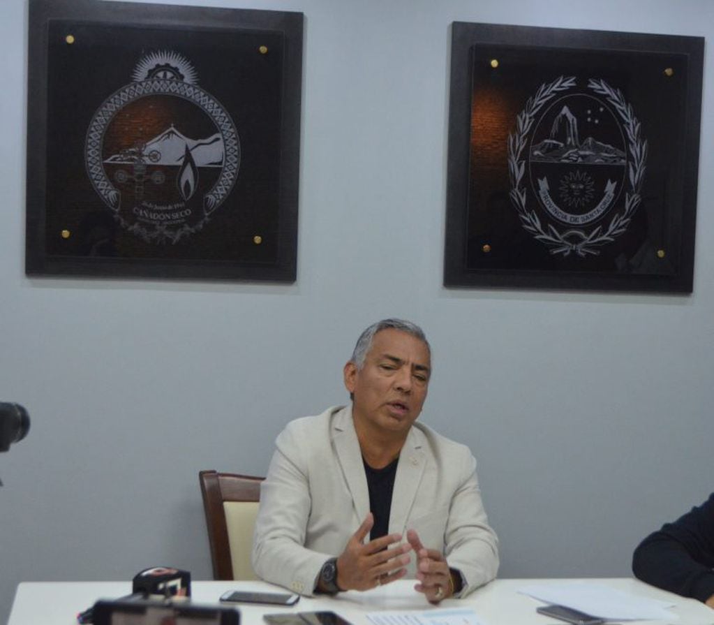 Jorge Soloaga, presidente de la Comisión de Fomento Cañadón Seco.
