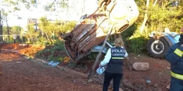 Siniestro vial en Aristóbulo del Valle: falleció uno de los ocupantes que resultó herido tras el despiste
